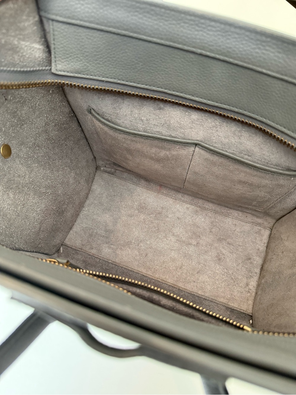 CELINE
Baby Drummed Calfskin Micro Luggage Tote - Picture 9 of 13